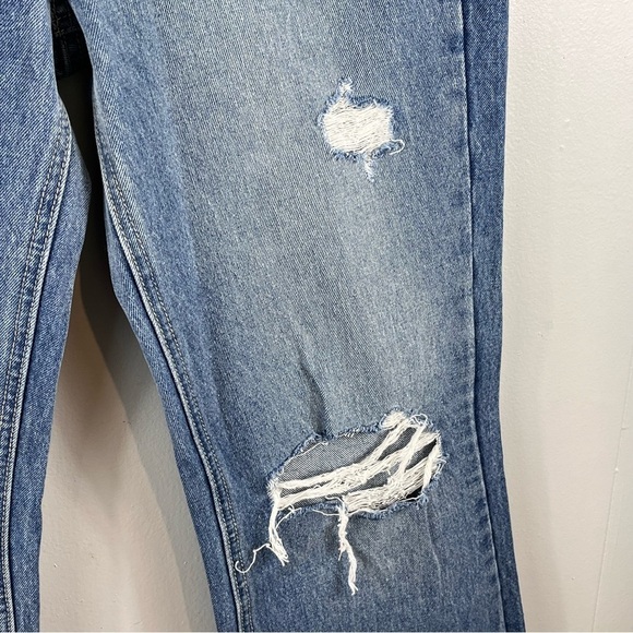 Altar’d State Blue Jeans Denim 26x32 Straight Leg Distressed T6129 NEW - Picture 5 of 16